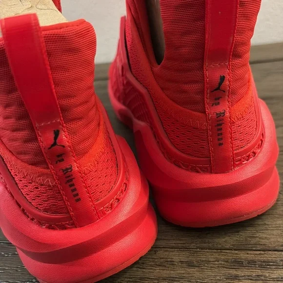 EUC [Fenty x PUMA] Rhianna Trainer in High Risk Red Athletic Sneakers Womens 6.5 - Picture 6 of 15